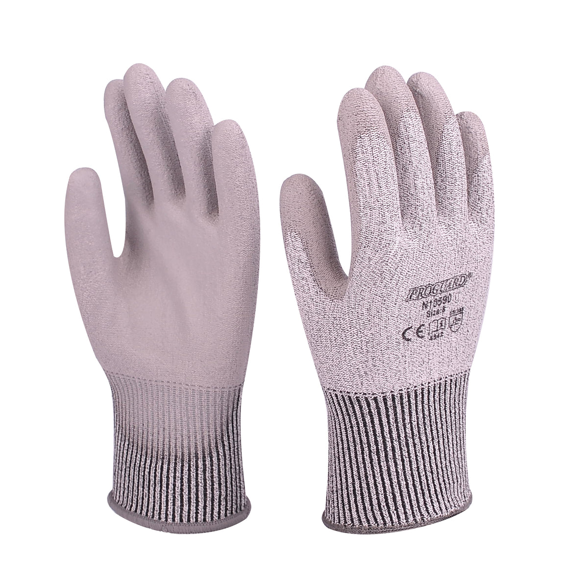 x5 Safety Gloves Polyester Latex Hand Protection 