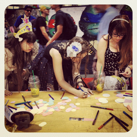 Button making at Fan Expo