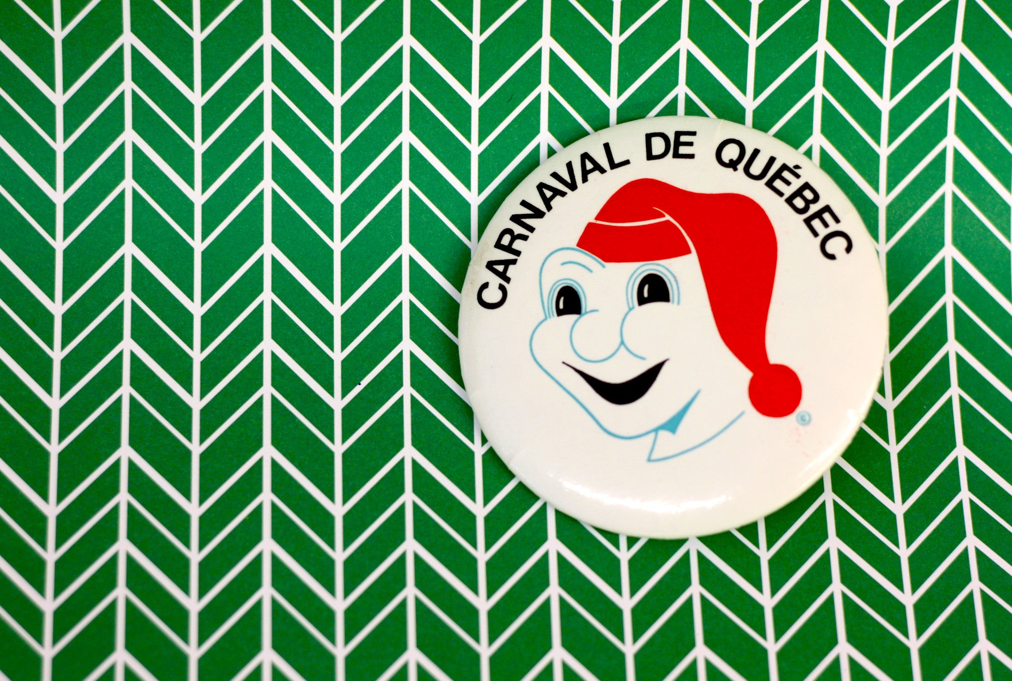Vintage Button Archive, Canraval de Quebec Button, Bonhomme Carnaval