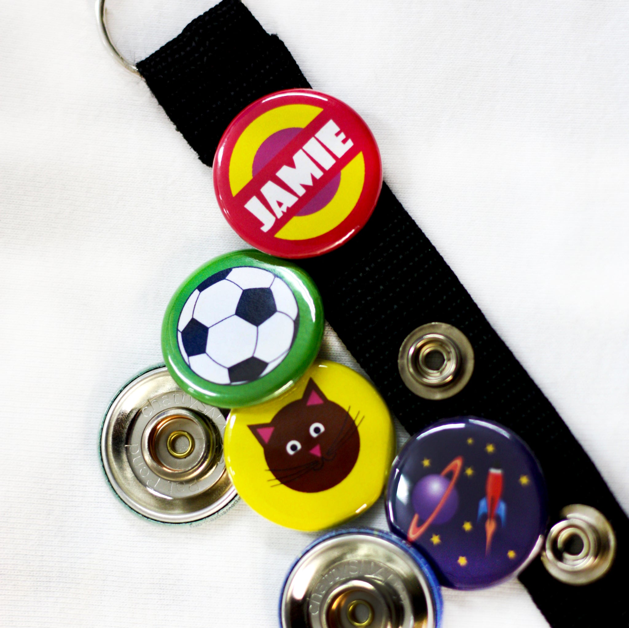 ChattySnaps Interchangeable Button keychain