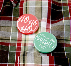 Christmas Custom Buttons from People Power Press