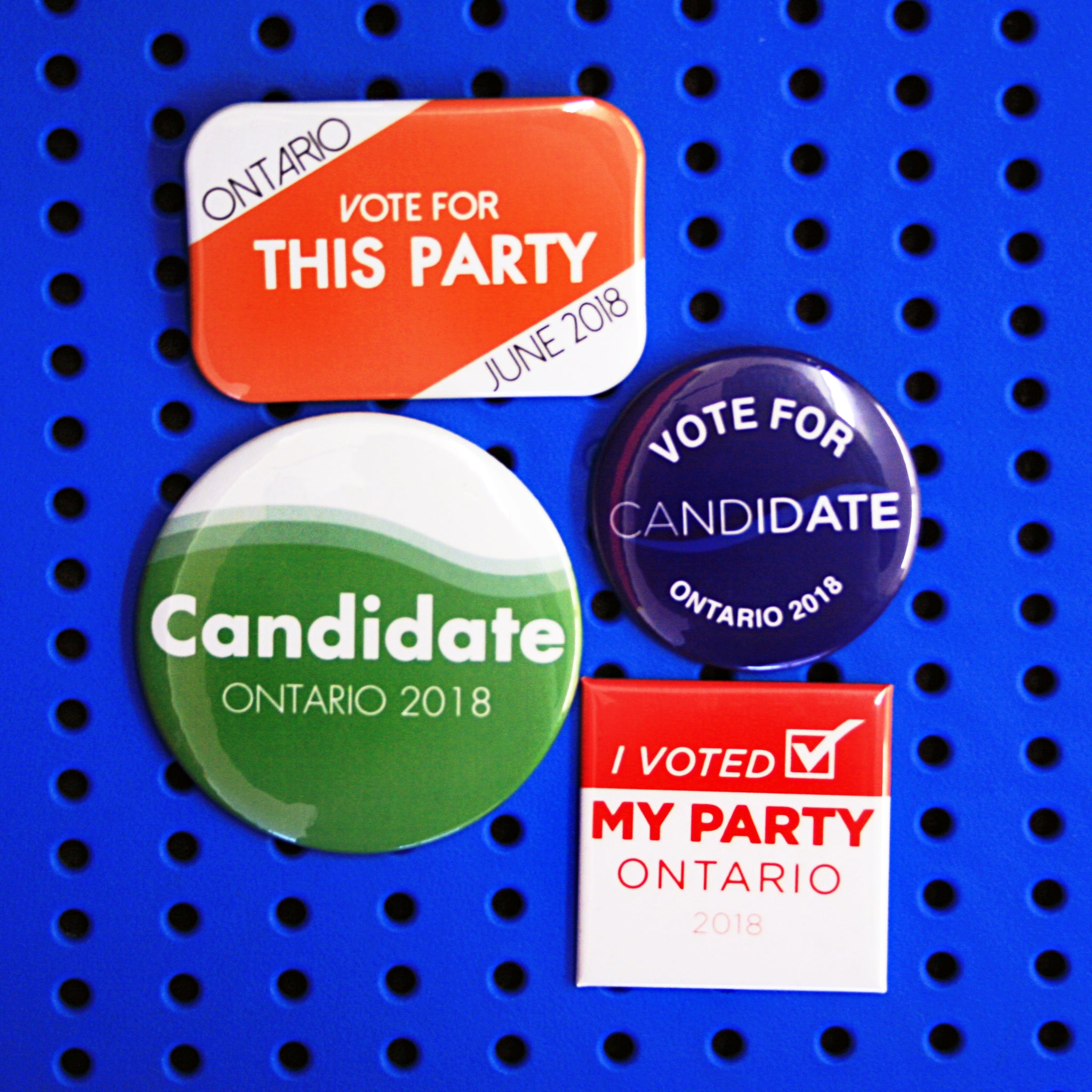 Campaign Buttons Ontario Federal Election 2018