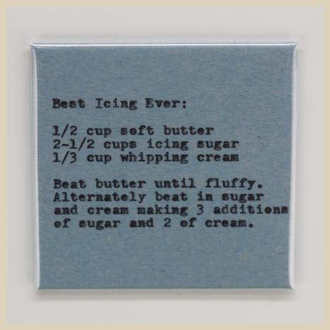 Recipe Fridge Magnet