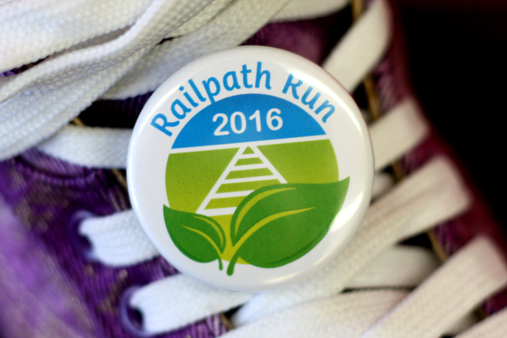 Sneaker Buttons for the Railpath Run from People Power Press