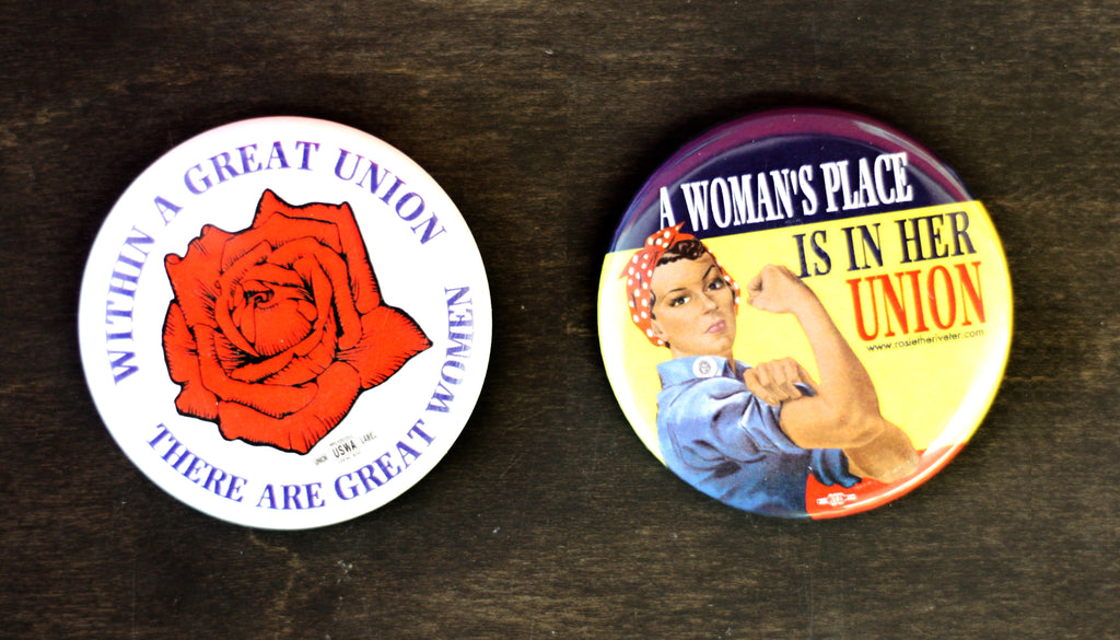 Retro Union Buttons Custom Buttons from People Power Press