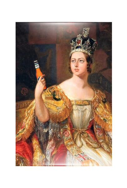 Queen victoria with a beer magnet