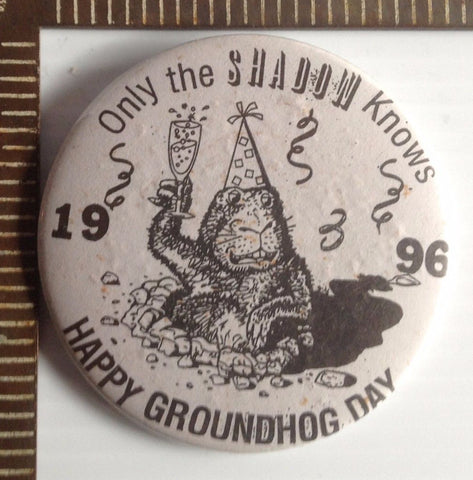 Groundhog day pins vintage
