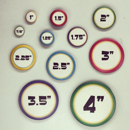 round button sizes
