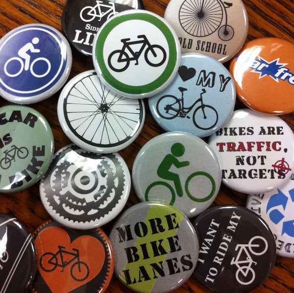 Custom bike buttons