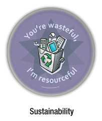 sustainability buttons