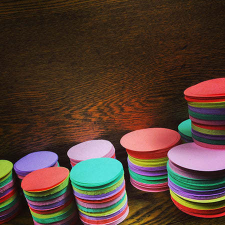 Pre-Cut Paper Circles, Button Making