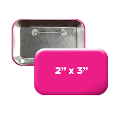 2" x 3" rounded rectangle campaign buttons