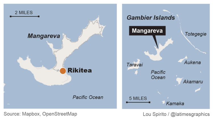 Gambier Islands Map