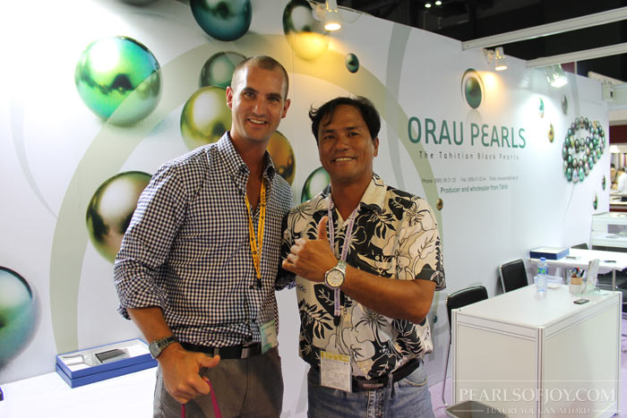 with Orau Pearls' representative