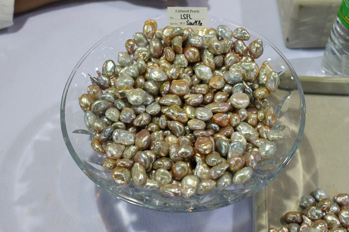 a pile of multicolored Souffle pearls