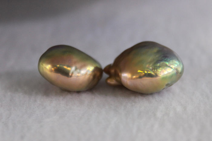 a pair of souffle pearls