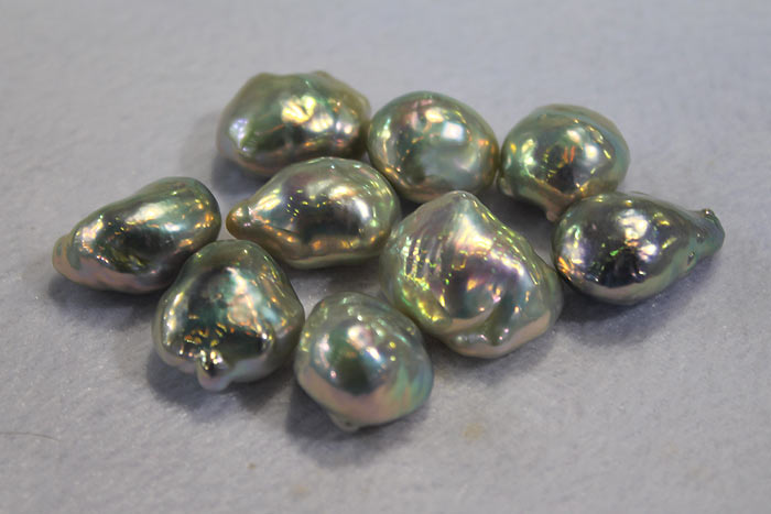 handpicked Souffle pearls - top view