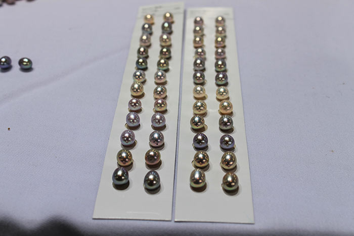 pairs of matched drop pearls
