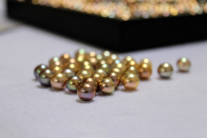 metallic fancy pearls