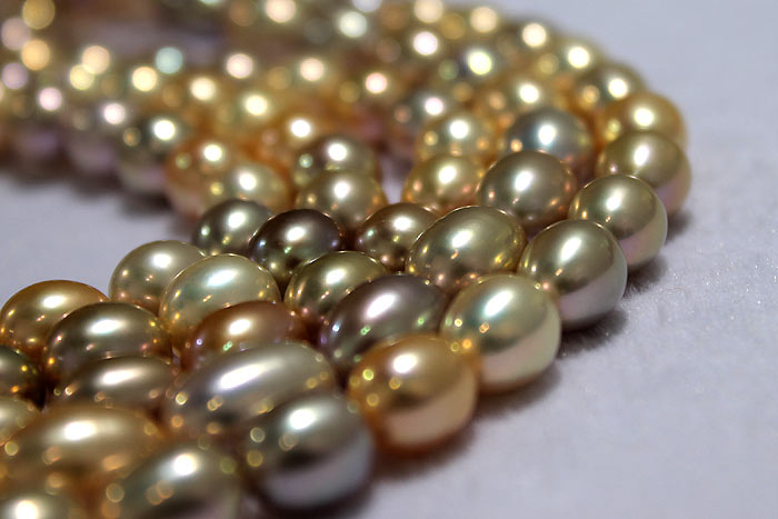 metallic pearl drops