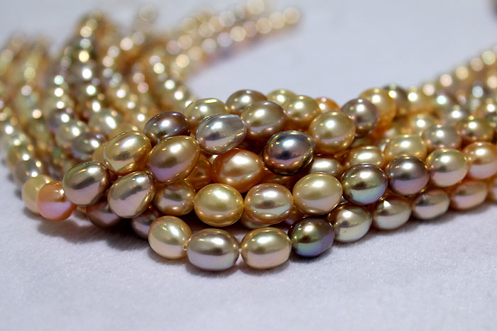 drop pearls with rare colors