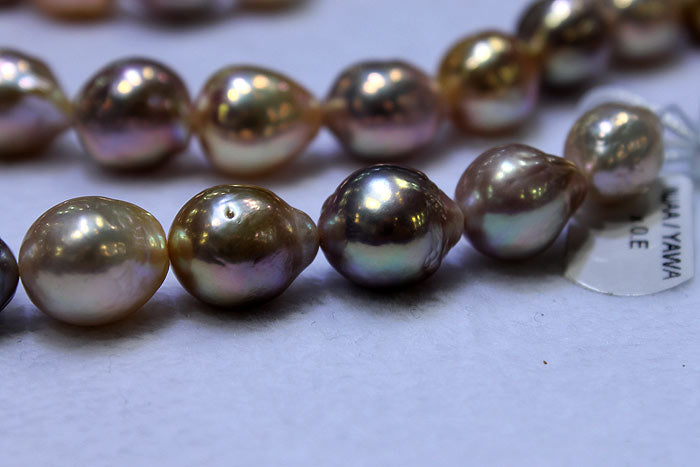 colorful ripple pearl strands