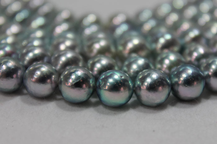 blue akoya pearls