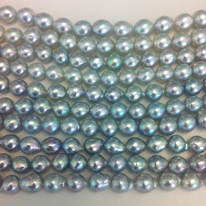 natural blue akoya pearls