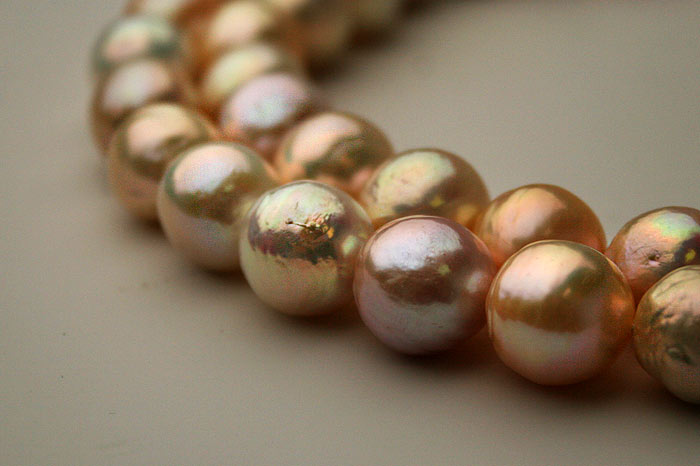 nearly round ripple pearls, some would call them 