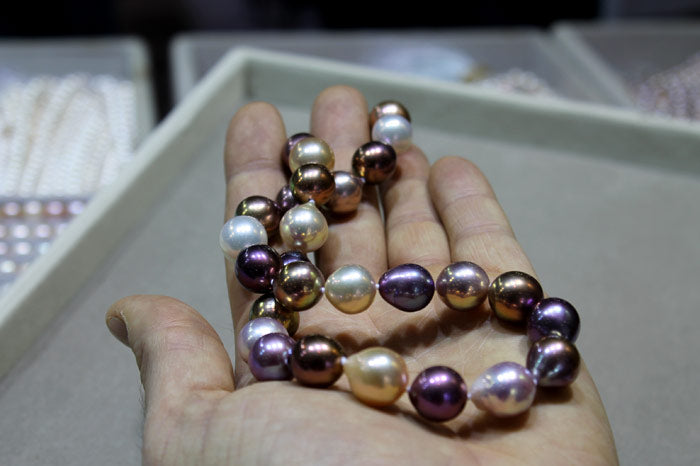 perfect metallic drop pearls