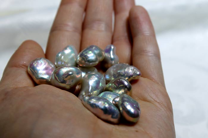 a handful of beautiful Souffle pearls