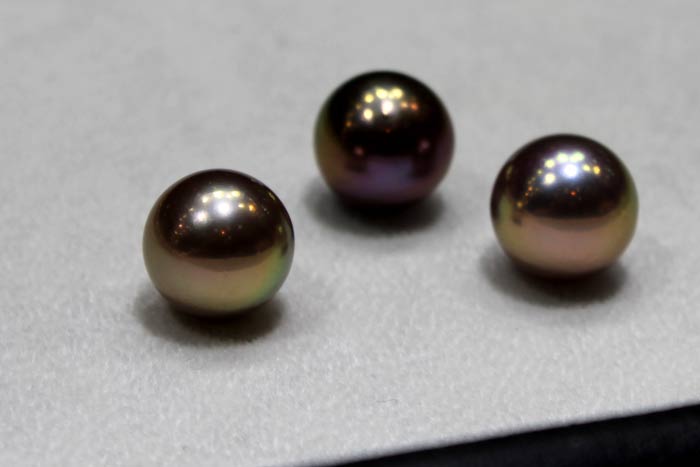 Edison pearls with rare colors