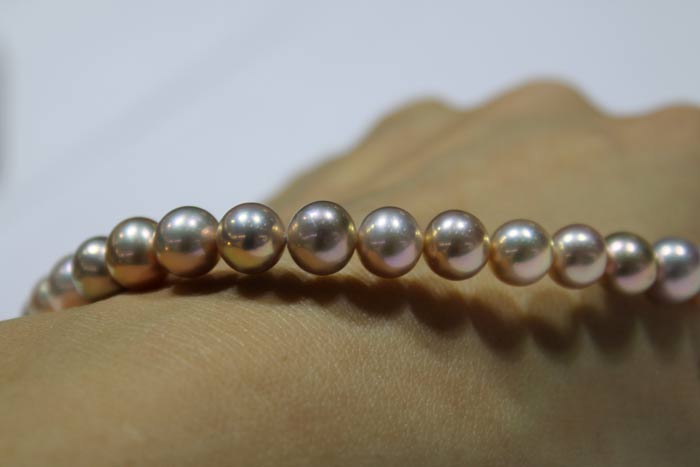 rare colored metallic pearls