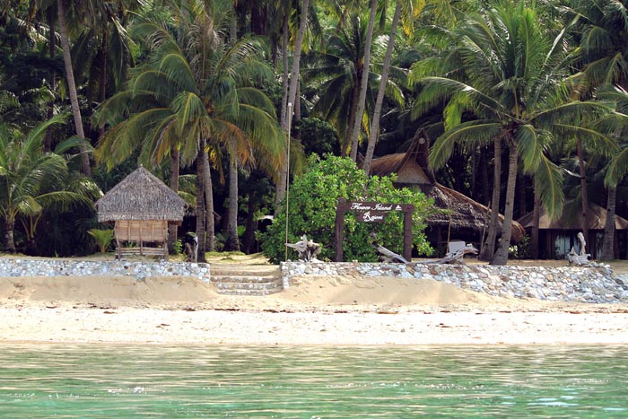 entrance to the Flower Island Resort