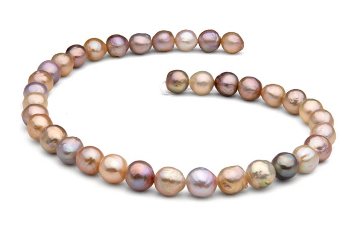 peach kasumi pearls