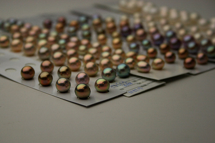 tons of new metallic freshwater pearl earring pairs