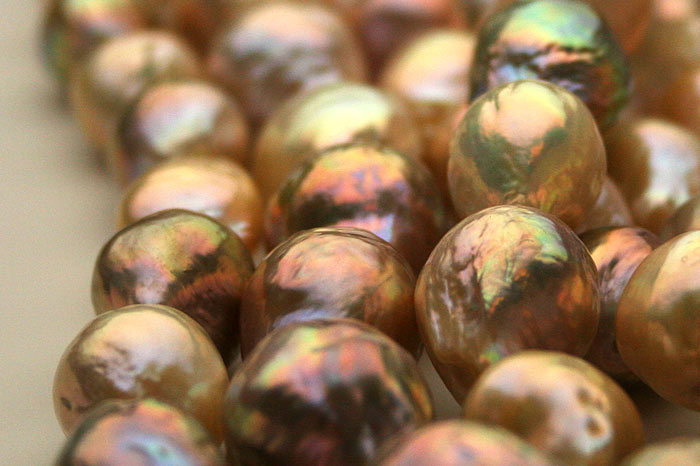 amazing luster and orient freshwater ripple pearls