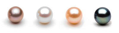 Common freshwater pearl colors