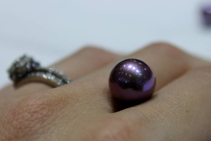 a single purple Edison pearl