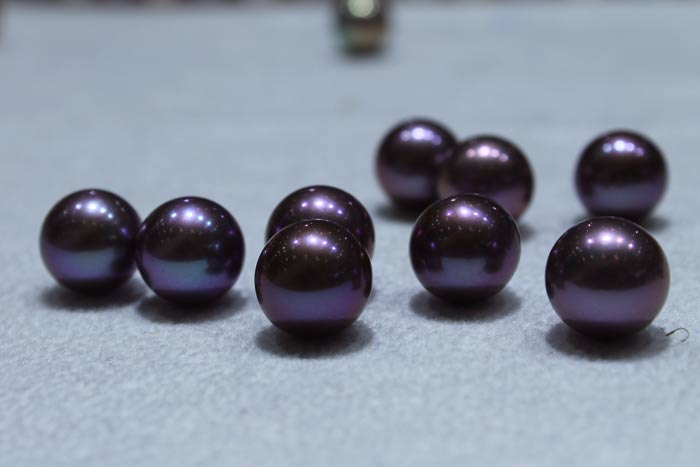 purple Edison pearls