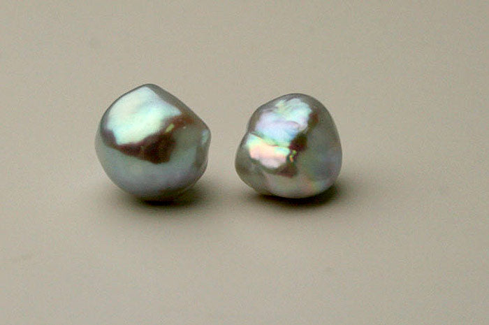 silver keshi pearls