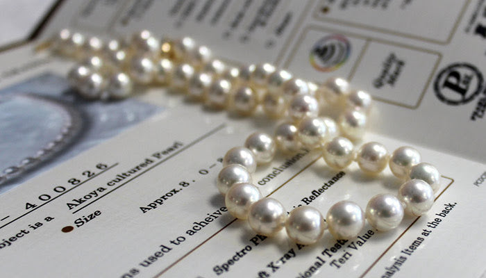 Certified Hanadama Pearl Necklace