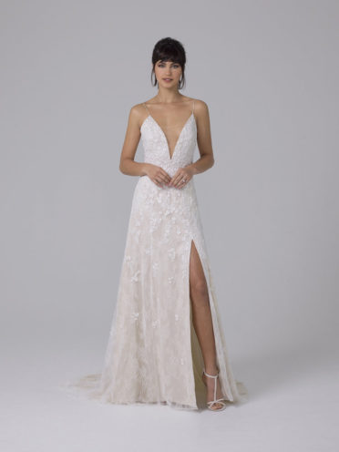 Liancarlo Spaghetti Strap Wedding Dress