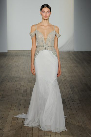 Hayley Paige Spaghetti Strap Wedding Dress