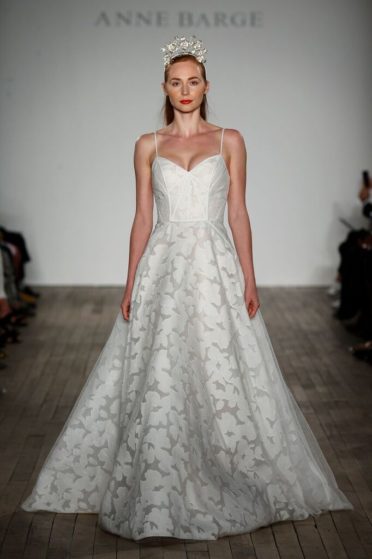 Anne Barge Spaghetti Strap Wedding Dress