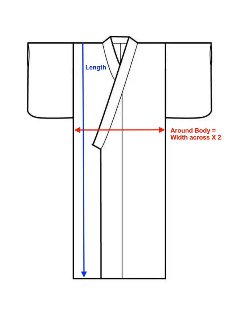 kimono measurement diagram