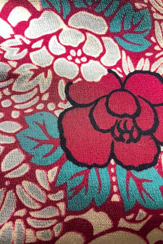 Vintage Kinsha Kimono Silk Fabric