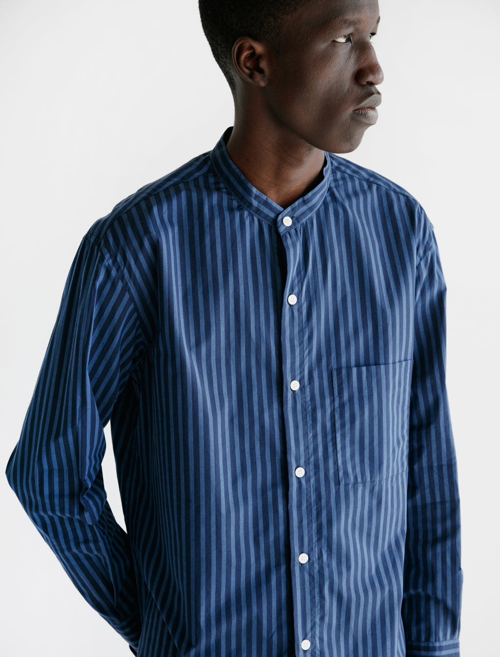 CristaSeya Mao Shirt II Blue Navy Stripes – Neighbour