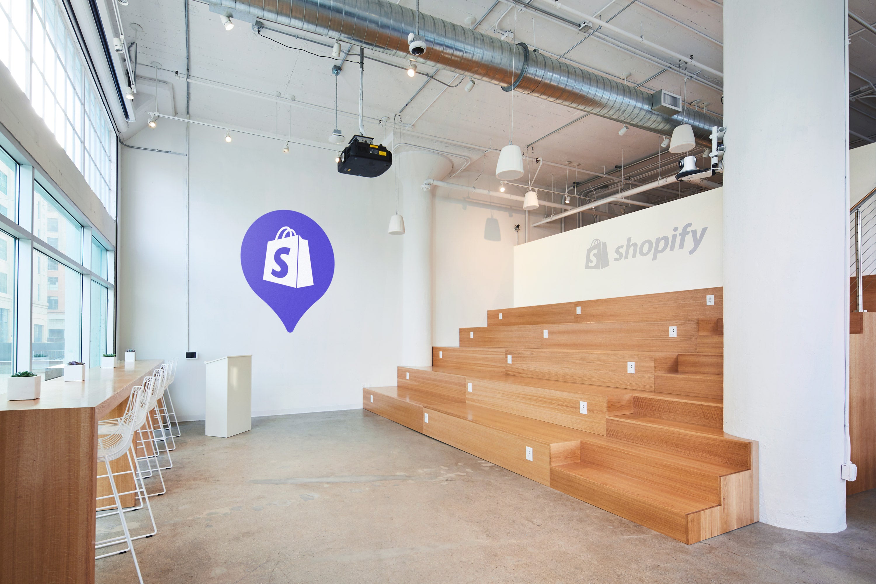 Shopify in LA custom amphitheater