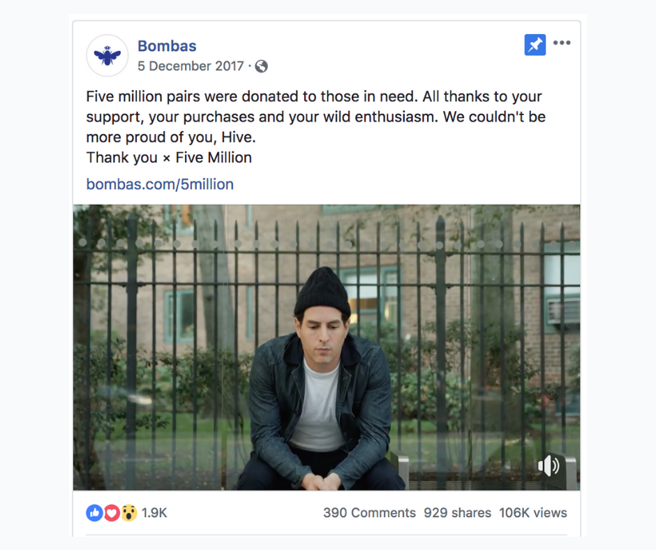 A Facebook ad used for brand building.